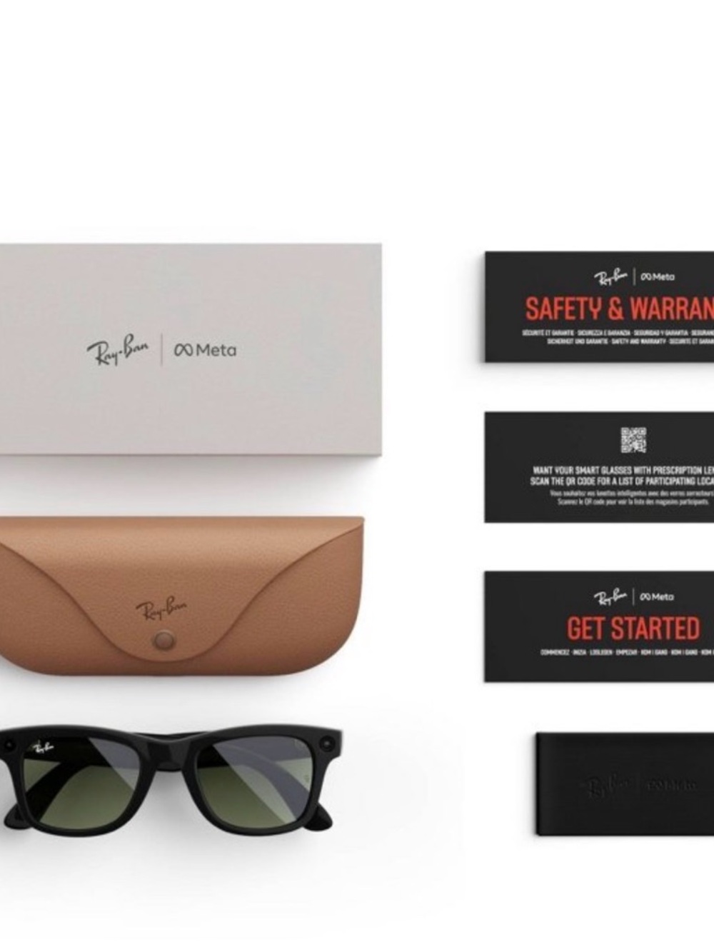Ray-Ban Matte Black Frames with Green-Tinted Lenses - Picture 7 of 9